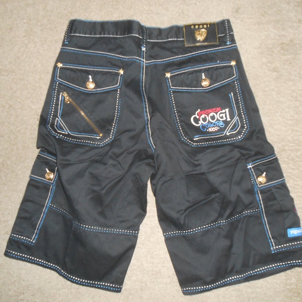 Men's Coogi Black Denim Jean Shorts NWT